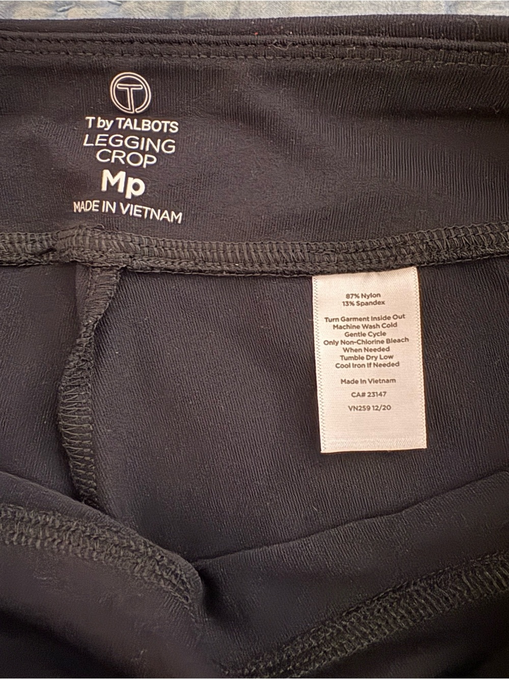 T by Talbots Crop Leggings ~ Med Petite ~ Black ~ NWOT - Picture 6 of 6